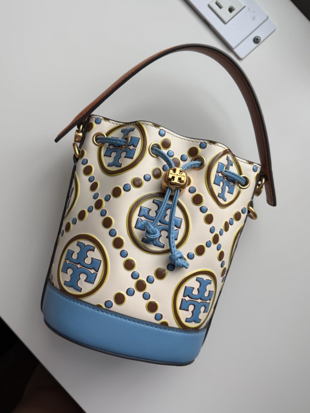 TORY BURCH MULTICOLORED BUCKET BAG
